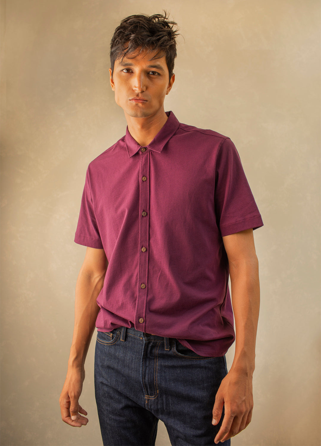 Vin Half-Sleeve Jersey Shirt