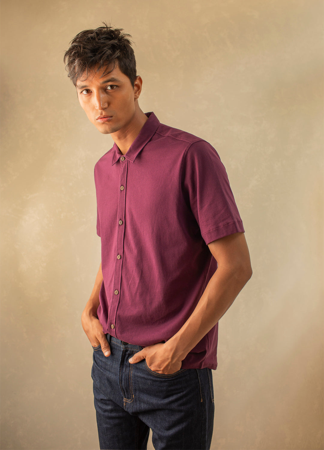 Vin Half-Sleeve Jersey Shirt