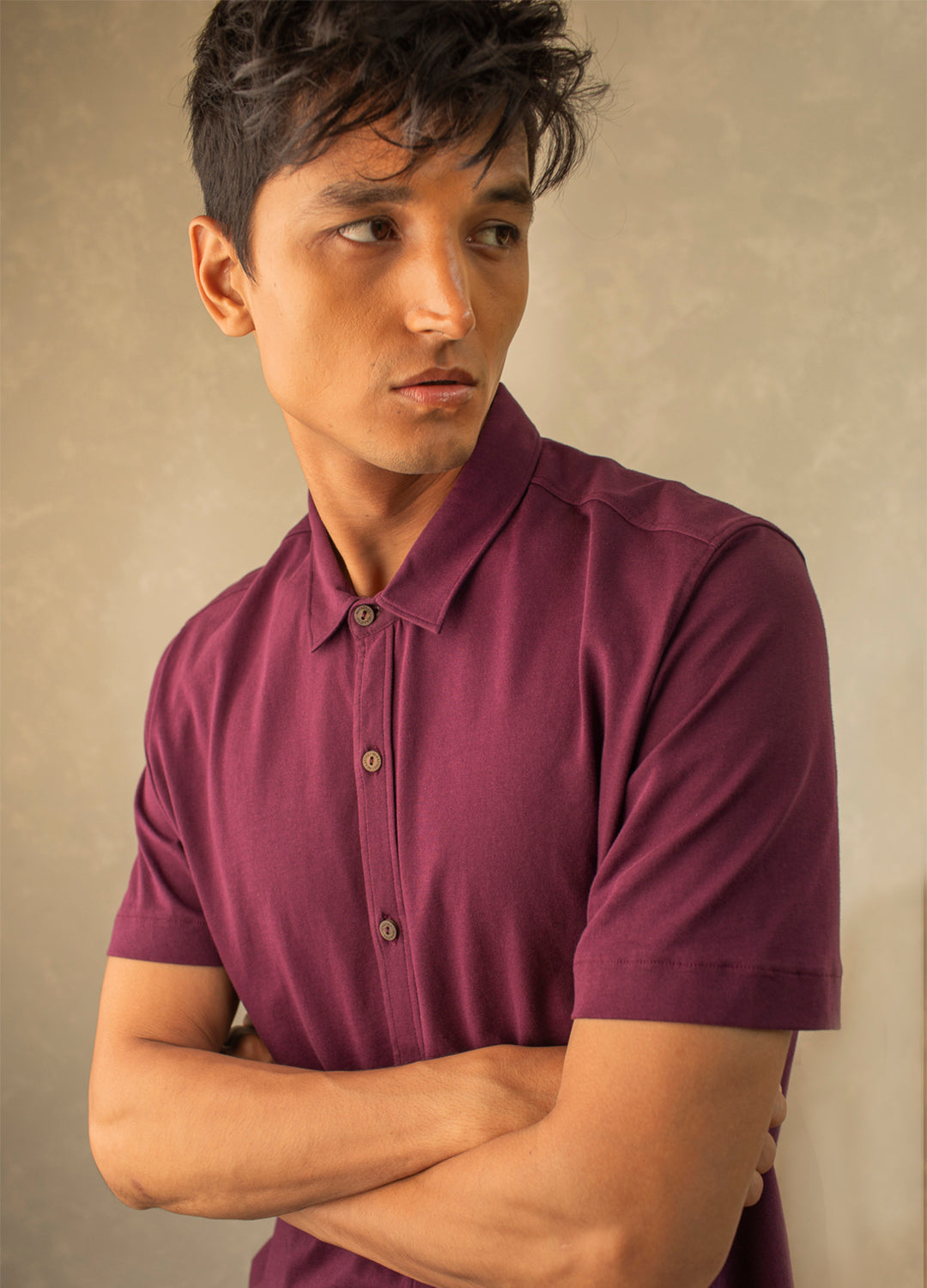 Vin Half-Sleeve Jersey Shirt