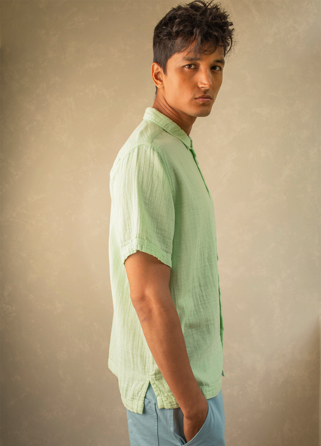 Verde Airy Muslin Shirt