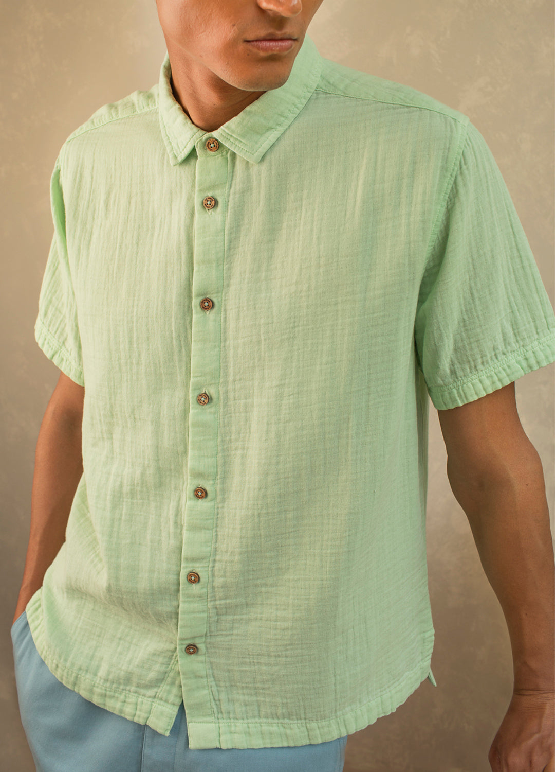 Verde Airy Muslin Shirt