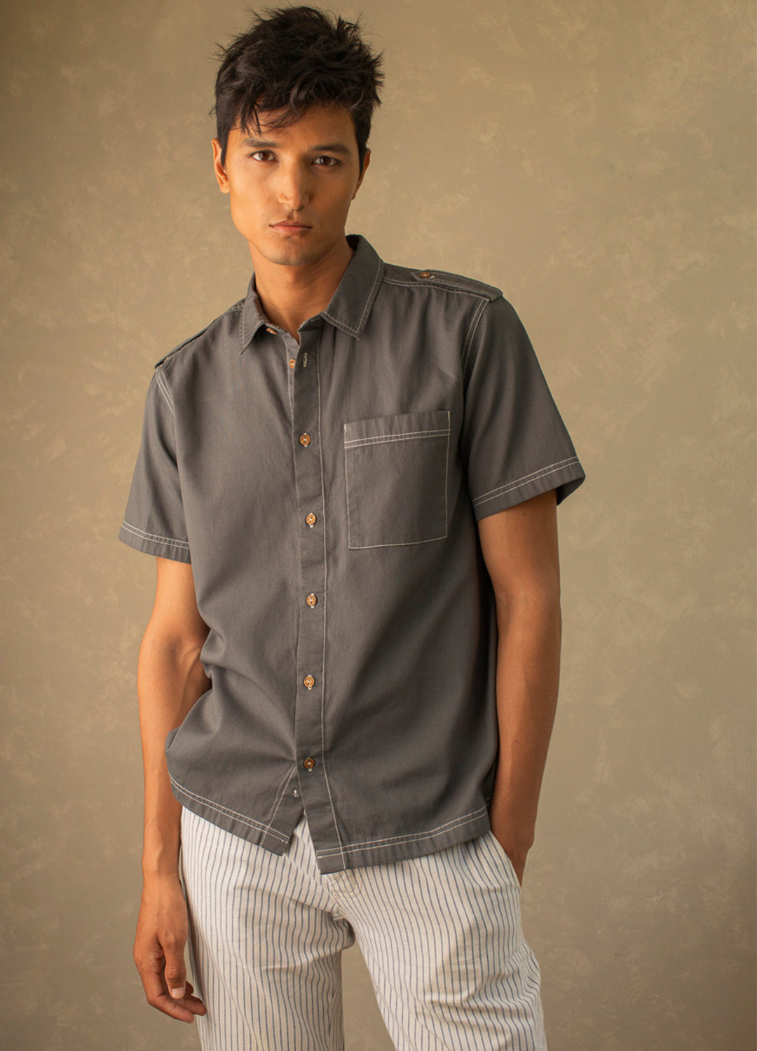 Ebony Utility Woven Shirt