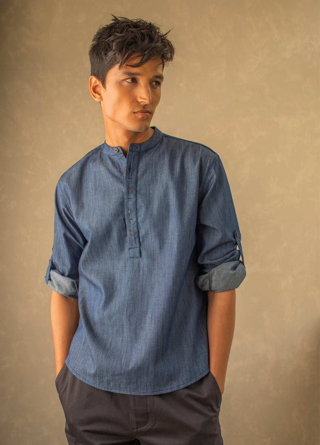 Denim Popover Shirt