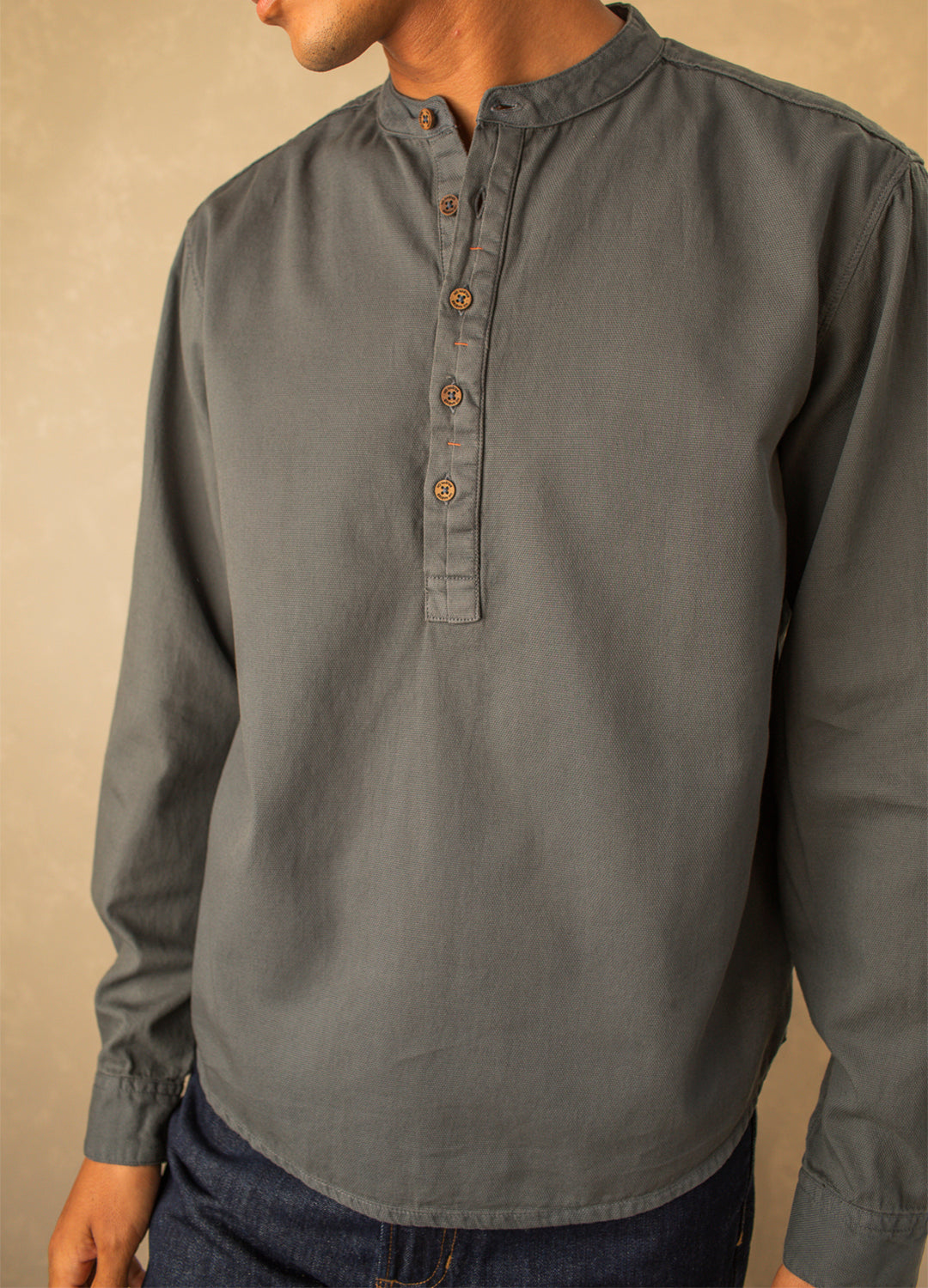 Ebony Popover Woven Shirt