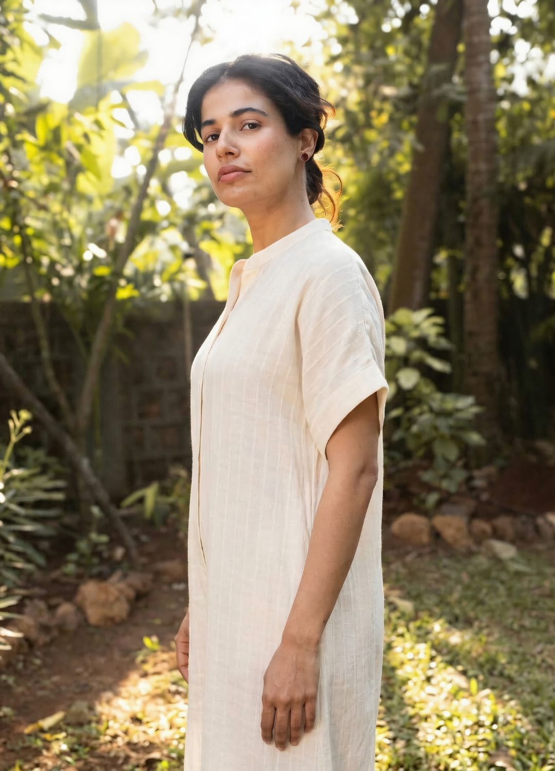 Blanc Shirt Kaftan