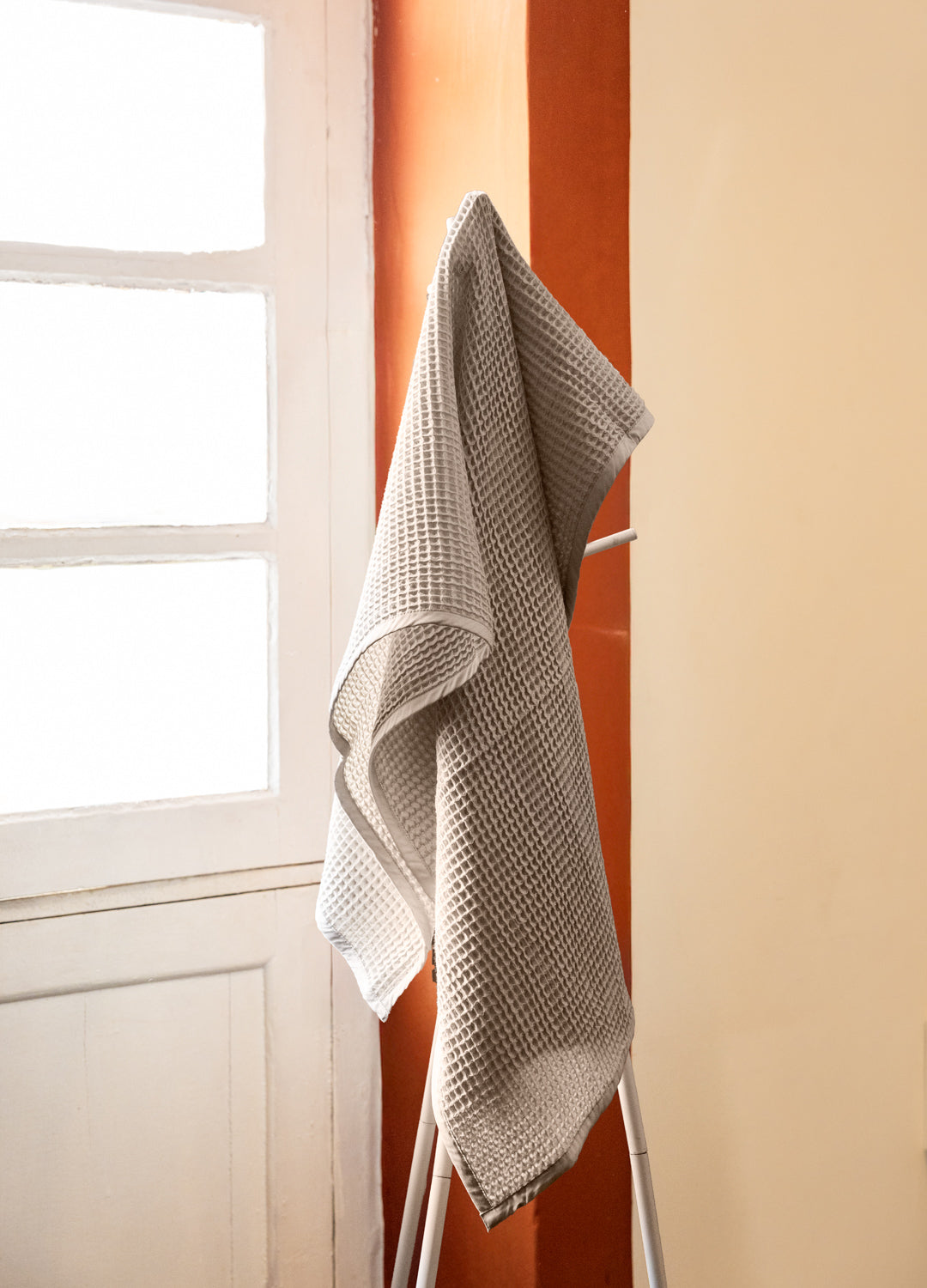 Moonstone Brown Organic Cotton Waffle Bath Towel Online