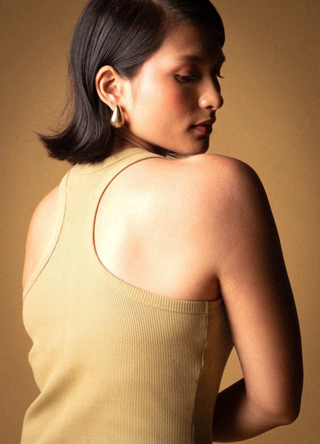 Aloe Green Racerback Organic Cotton Tank Top For Women Online