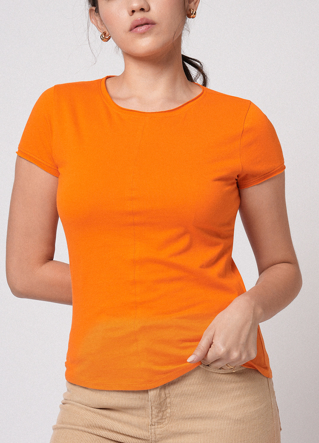 Apricot Organic Cotton Slim T Shirt For Women Online