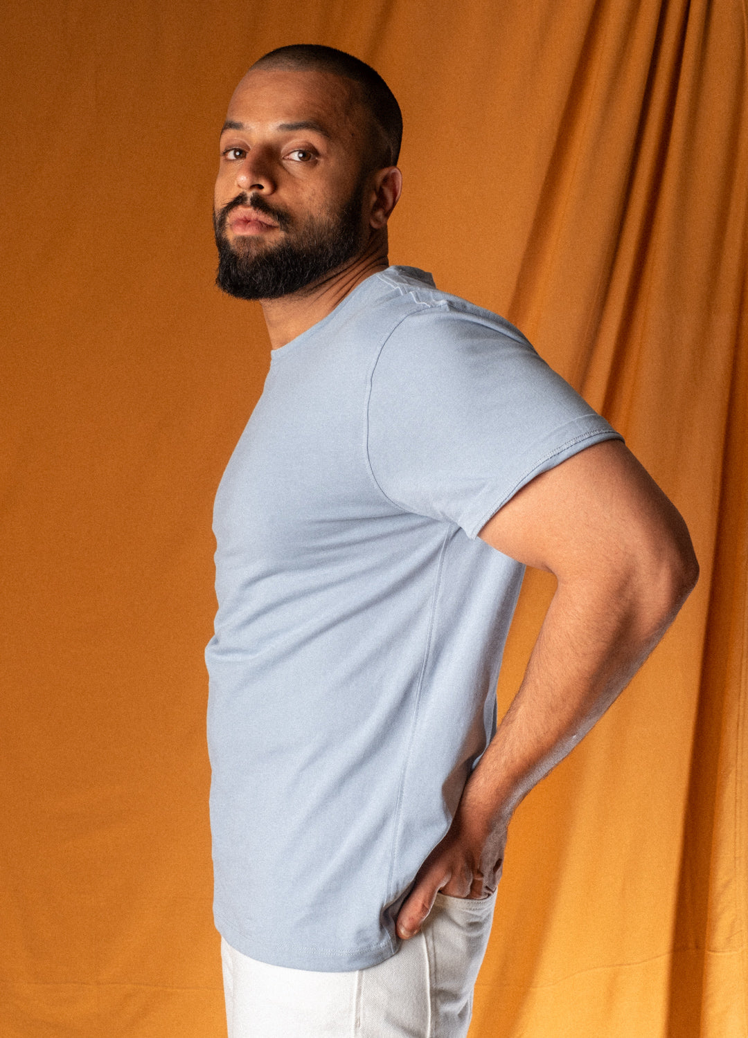 Arctic Blue Organic Cotton Classic T Shirt For Men Online