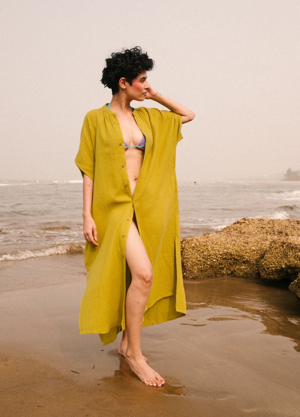 Avocado Shirt Kaftan