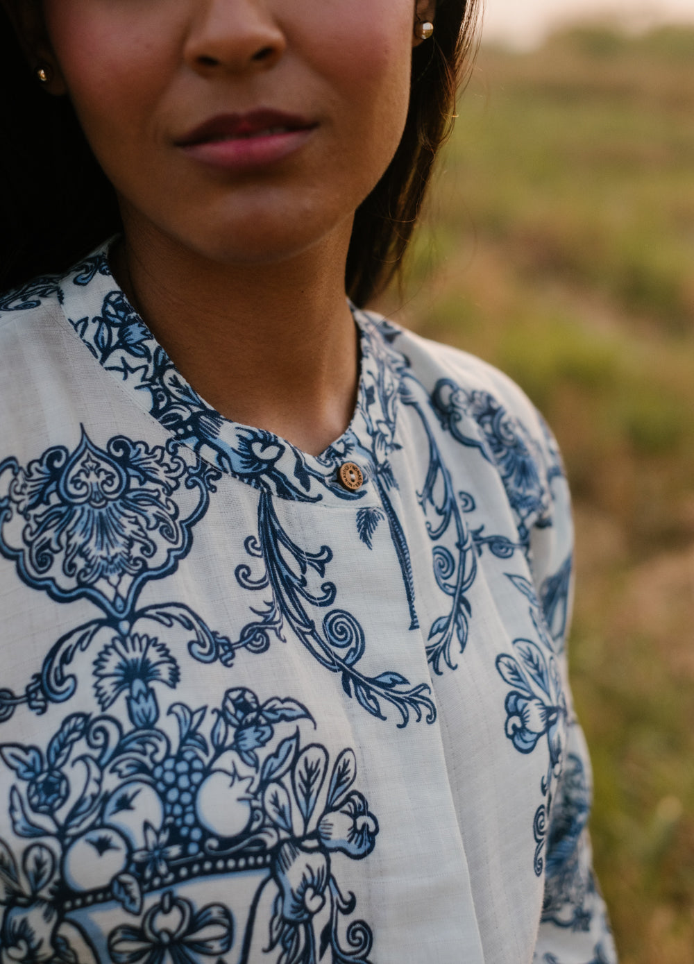 Azul Blue Kimono Shirt
