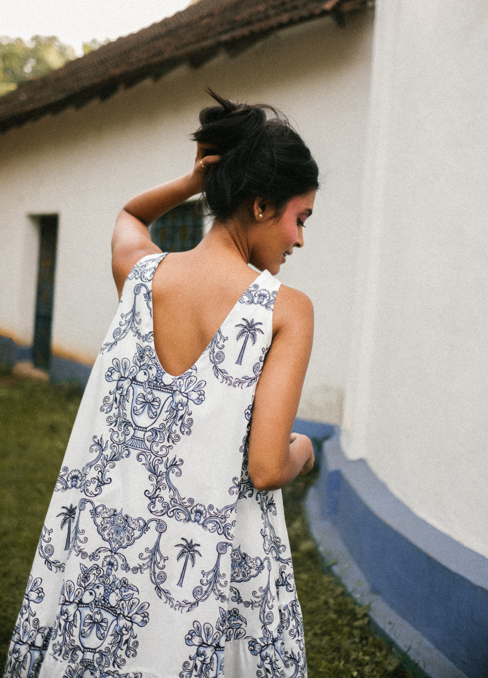 Azul Blue Tiered Dress