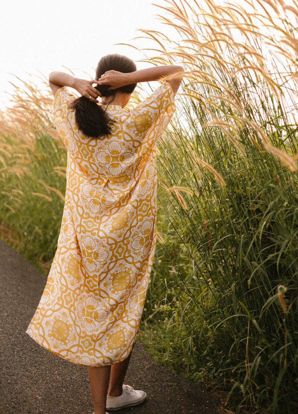 Azul Gold Shirt Kaftan