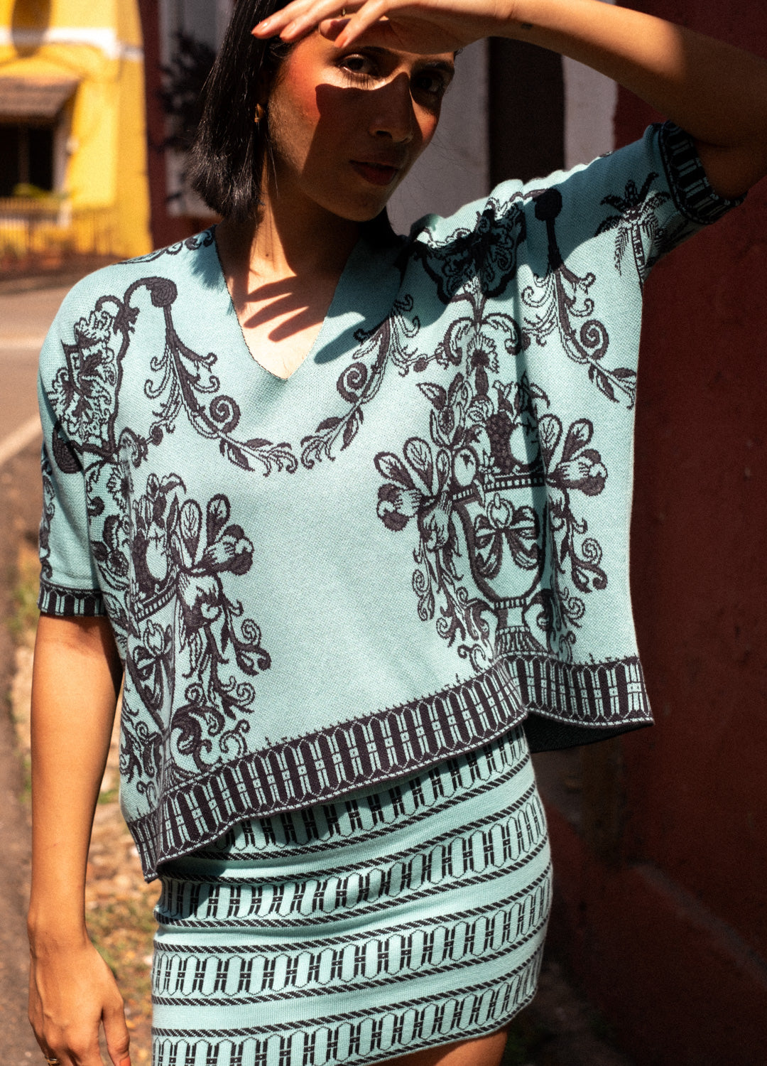 Azul Jade Organic Cotton Knit Top For Women Online