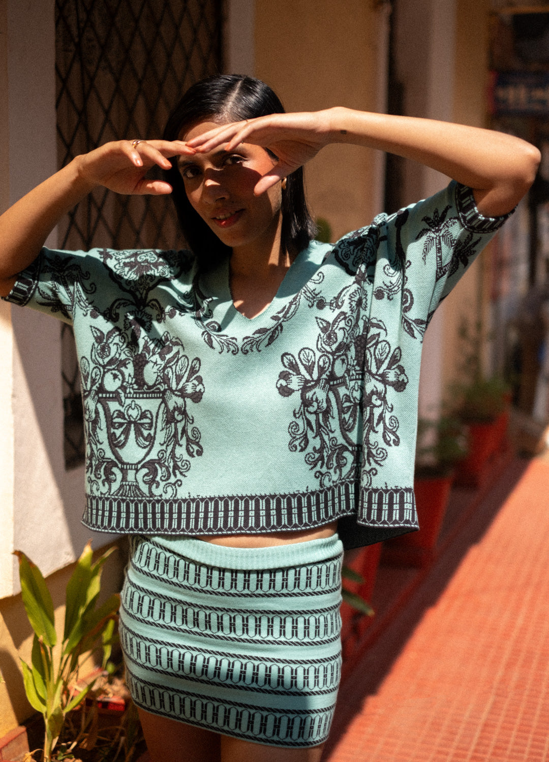 Azul Jade Reversible Mini Skirt