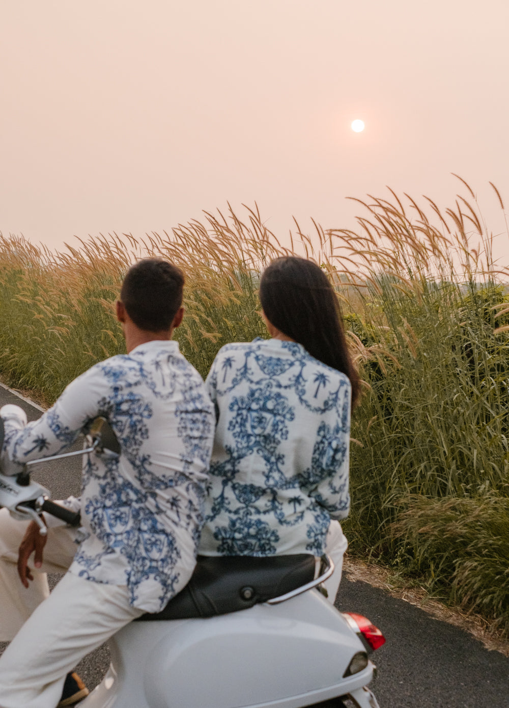 Azul Blue Mandarin Shirt