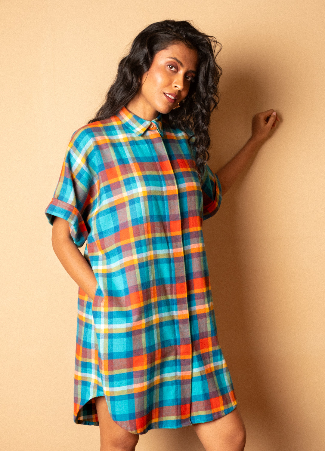 Beach Organic Cotton Shirt Dress For Women Online