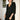 Black Drop Waist Organic Cotton Mini Summer Dress For Women Online