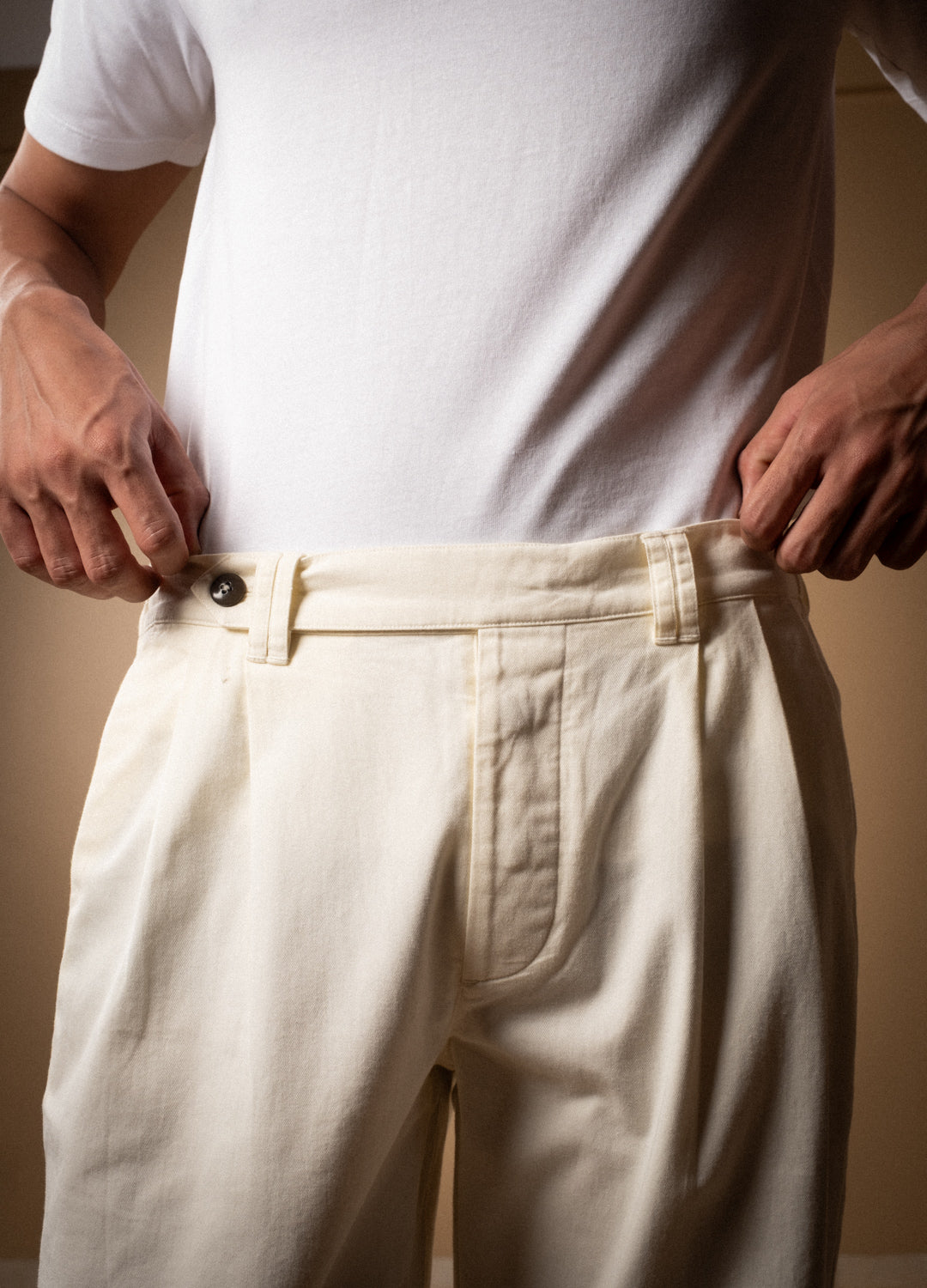 Blanc Detailed Pants