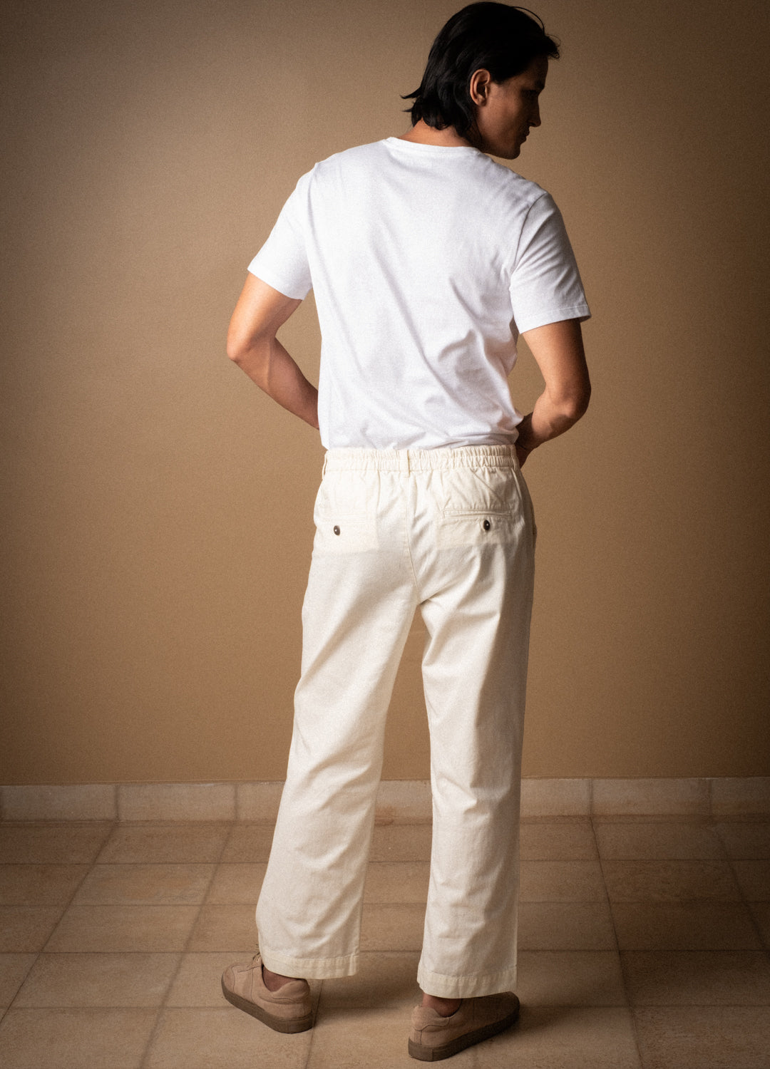 Blanc Detailed Pants