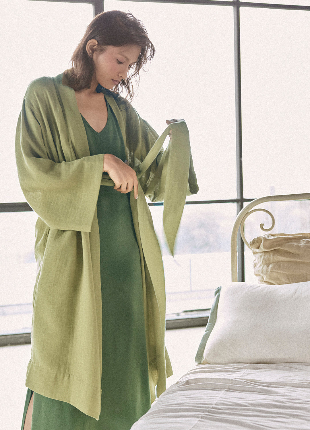 Organic Cotton Bliss Lounge Robe For Women Online
