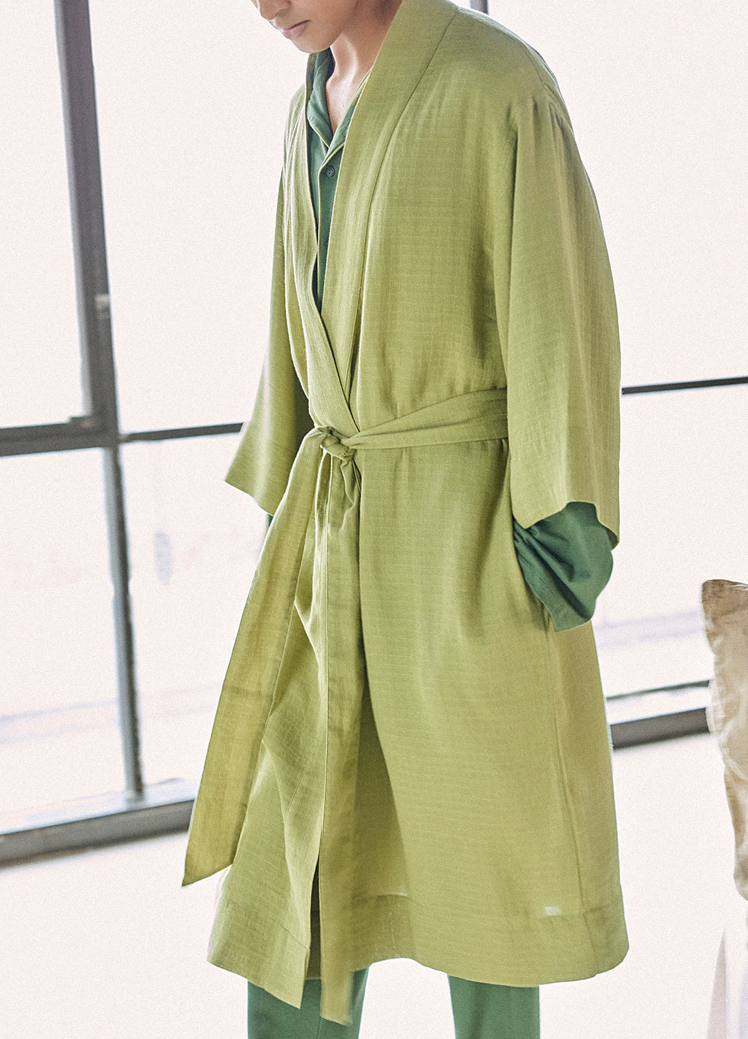 Organic Cotton Bliss Lounge Robe For Men Online