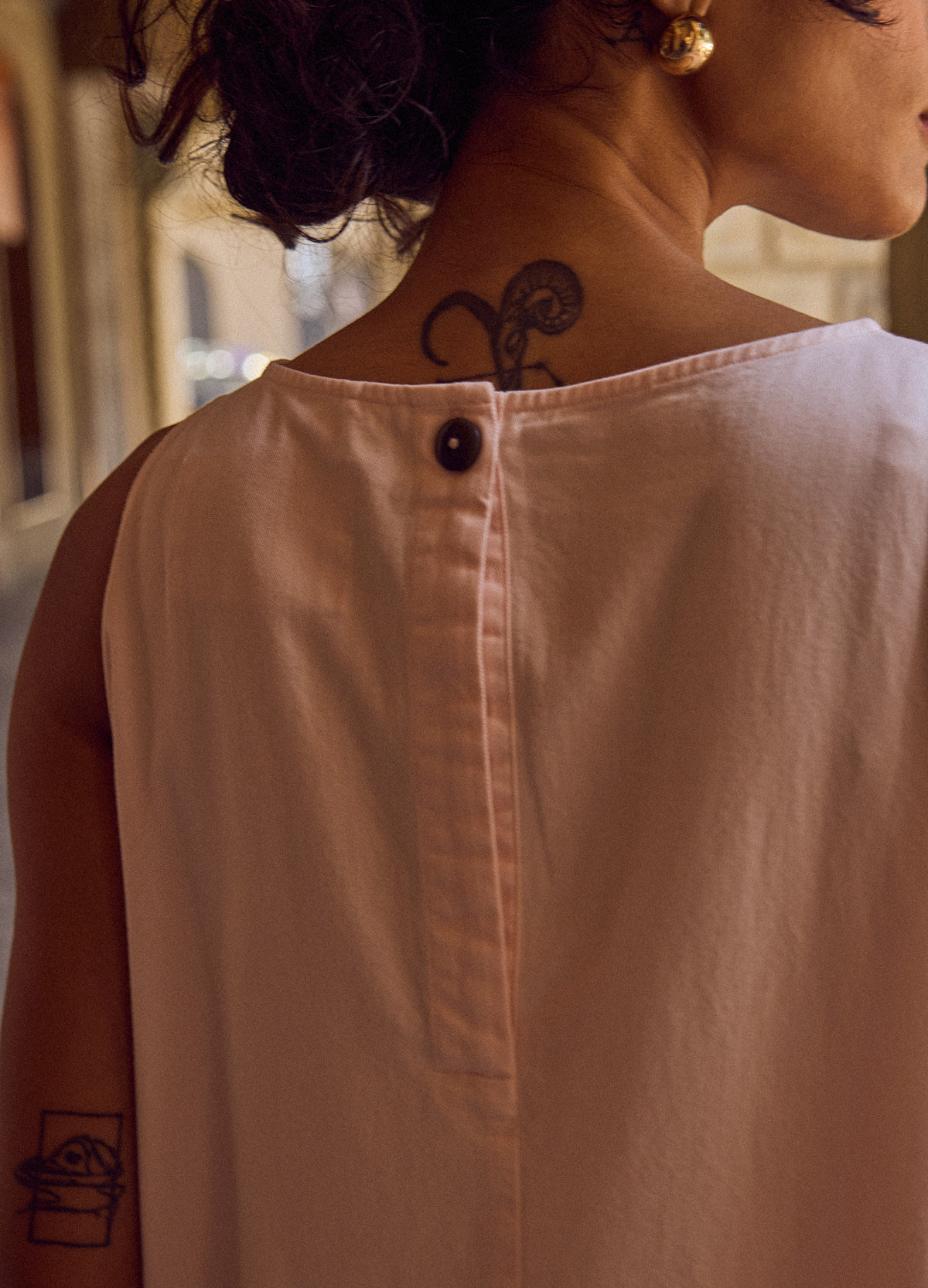 Blush Flounce Dress, Woven Fabric - No Nasties Organic Cotton Made In India