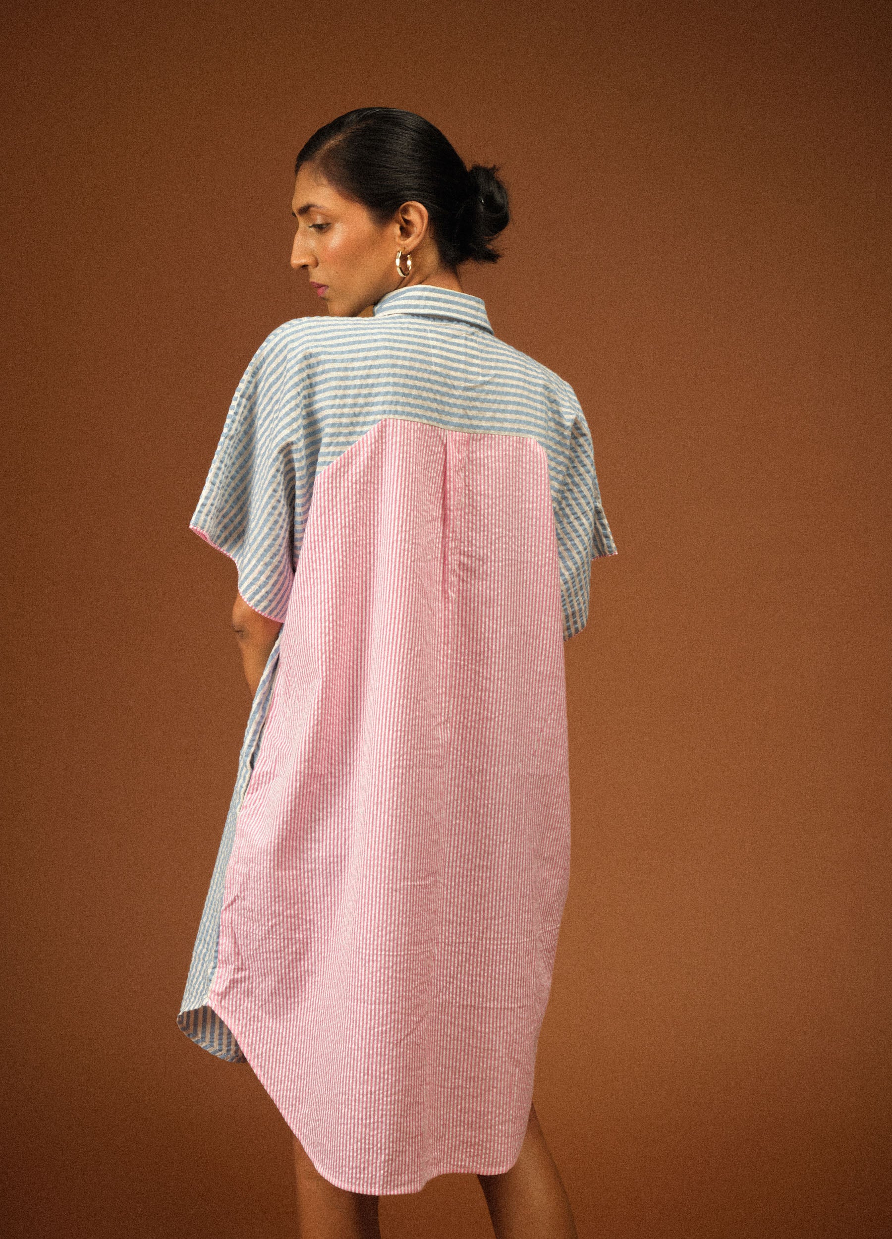 Candy Stripe Shirt Dress