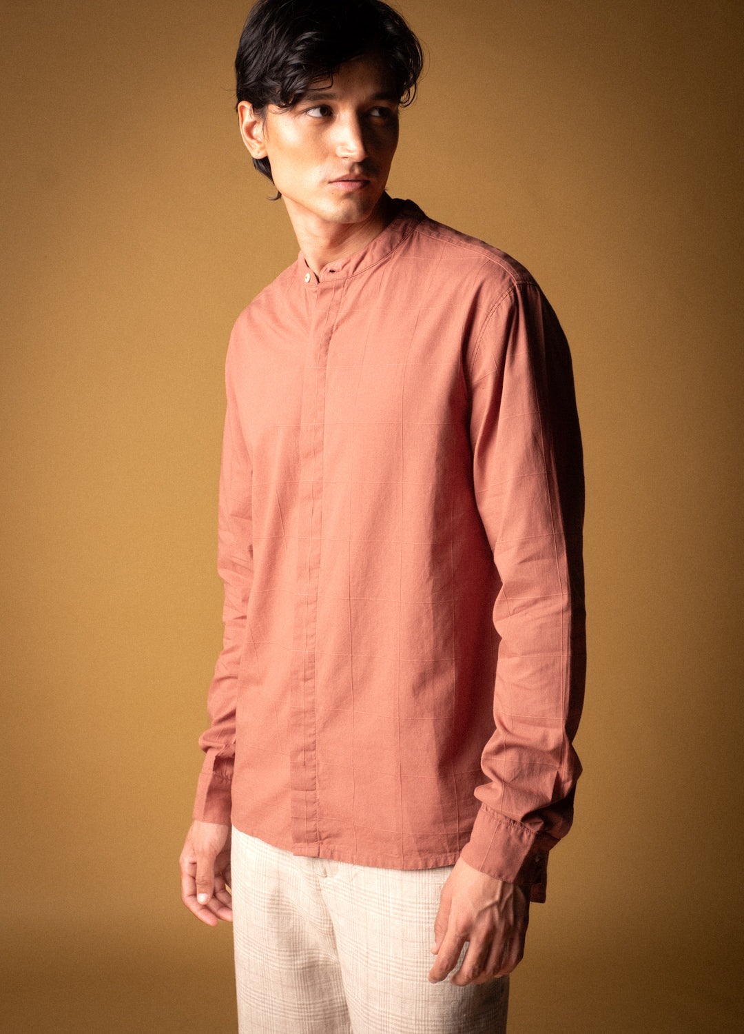 Cedar Mandarin Woven Shirt