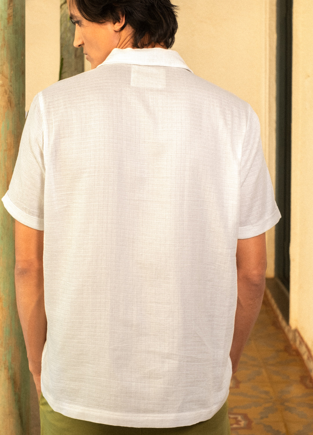 Coconut Milk Cuban Muslin Shirt