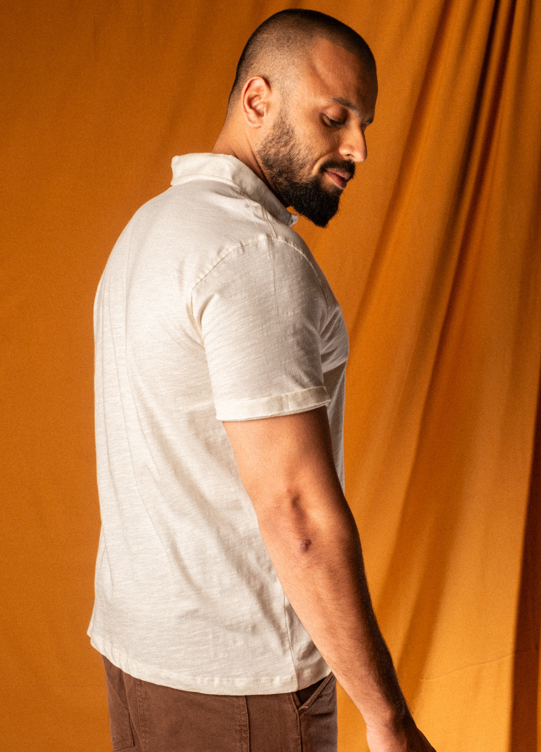 Coconut Milk Slub Polo