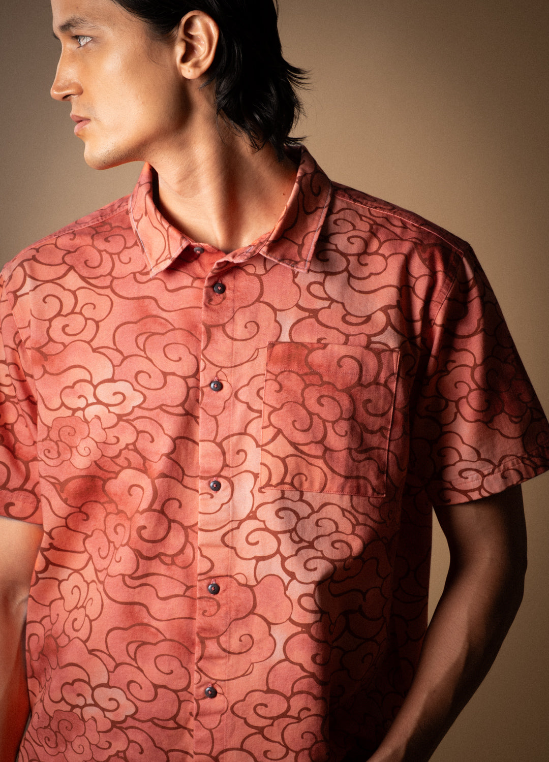 Dusk Celeste Half-Sleeve Shirt