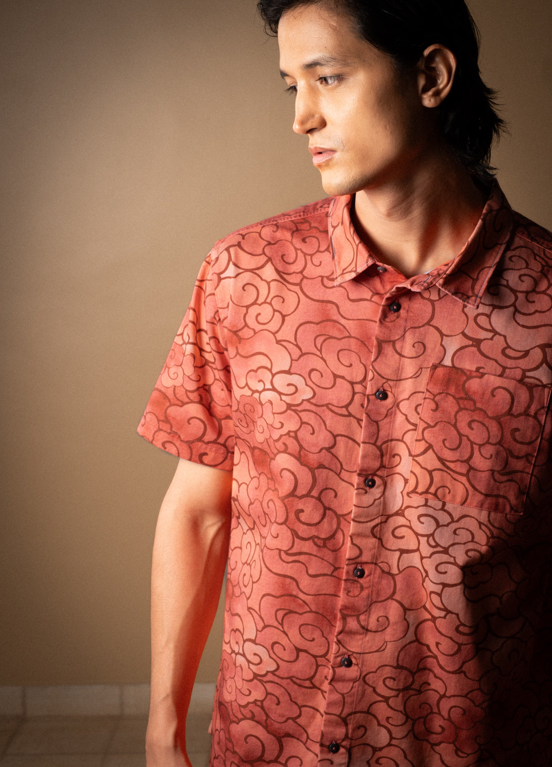 Dusk Celeste Half-Sleeve Shirt