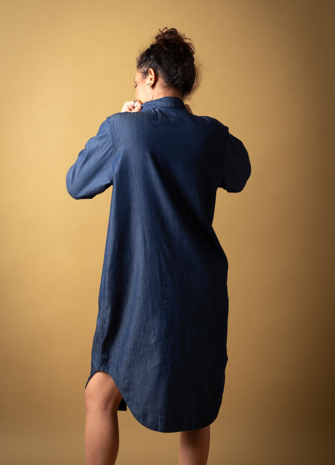 Denim Statement Shirt Dress