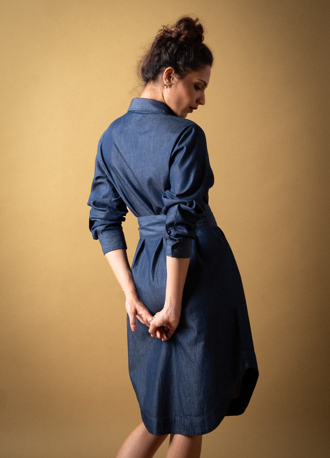 Denim Statement Shirt Dress
