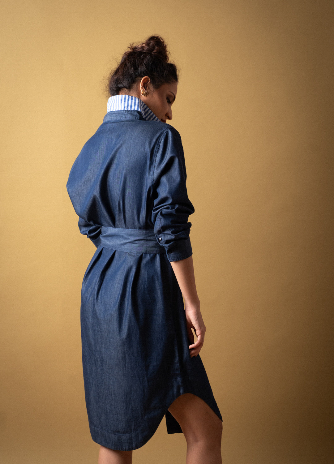 Denim Statement Shirt Dress