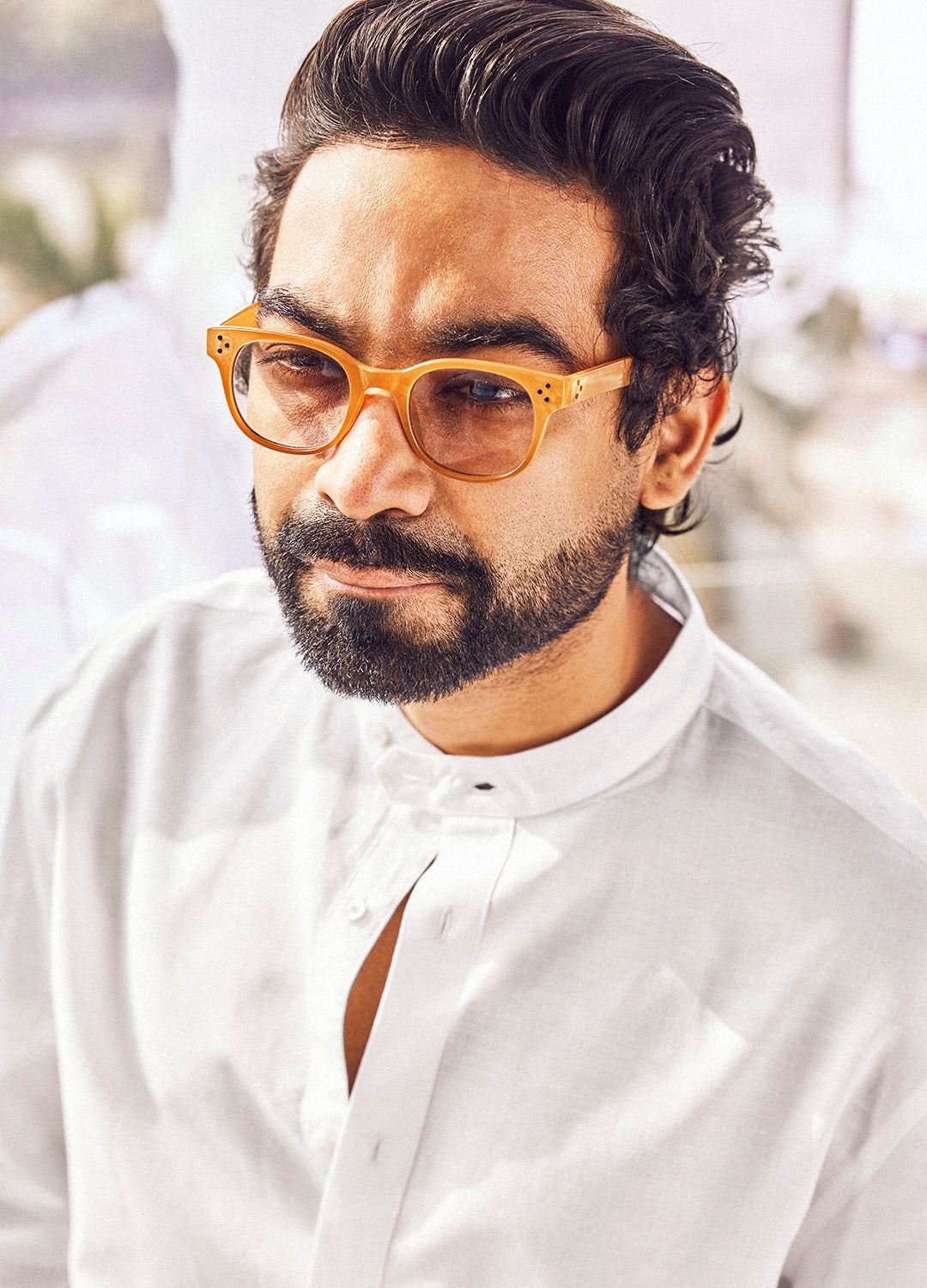 Feroz Linen Shirt In Ivory