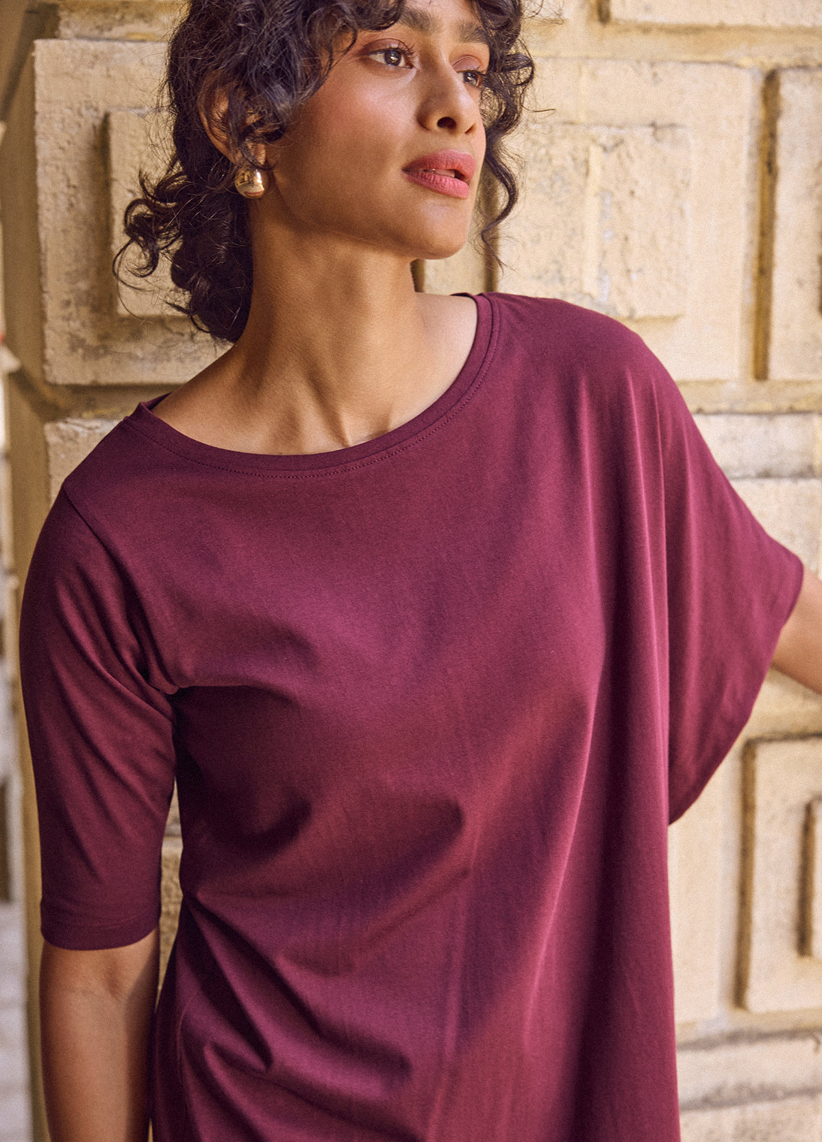 Garnet Drape Dress