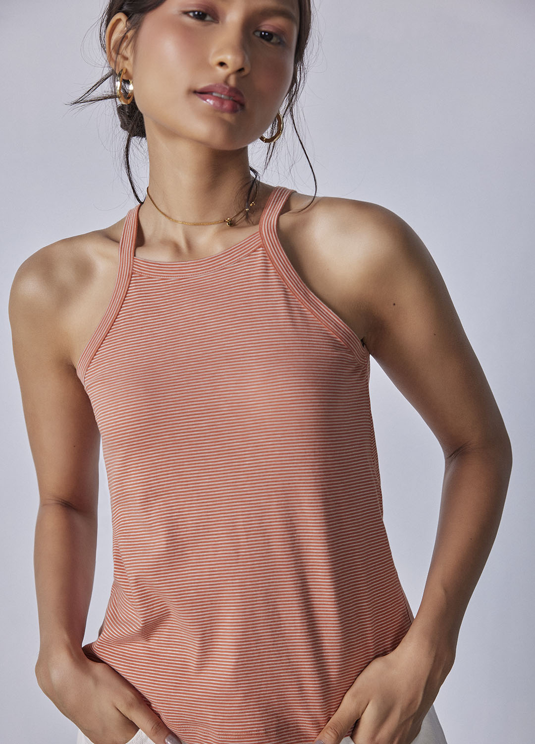 Ginger Stripe Halter Top