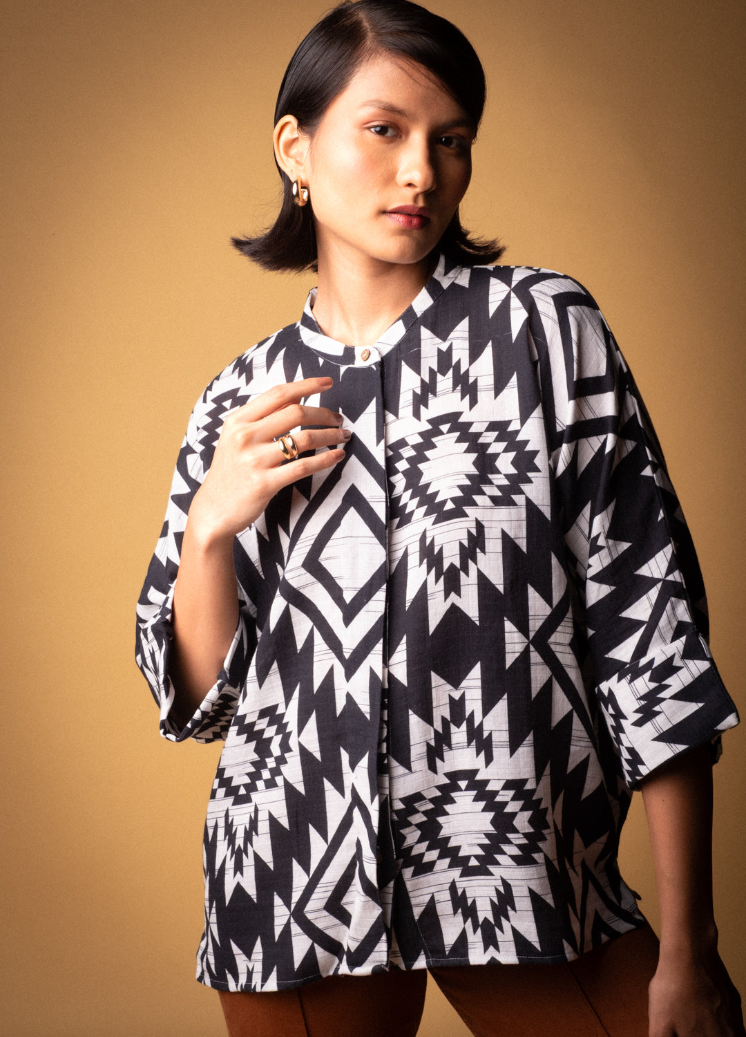 Greca Kimono Shirt