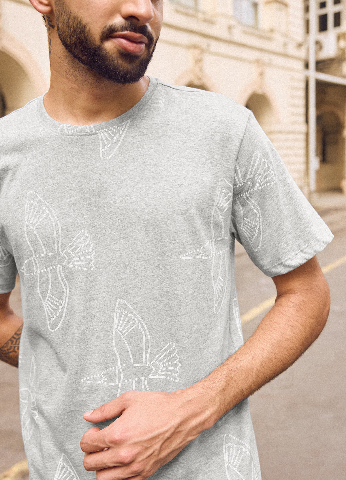 Grey Kingfisher Classic Tee