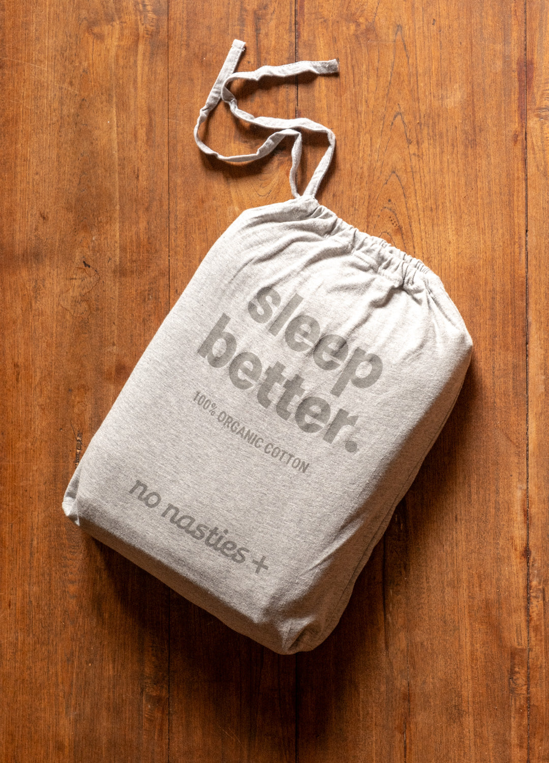 Grey Melange Jersey Bedsheet Set