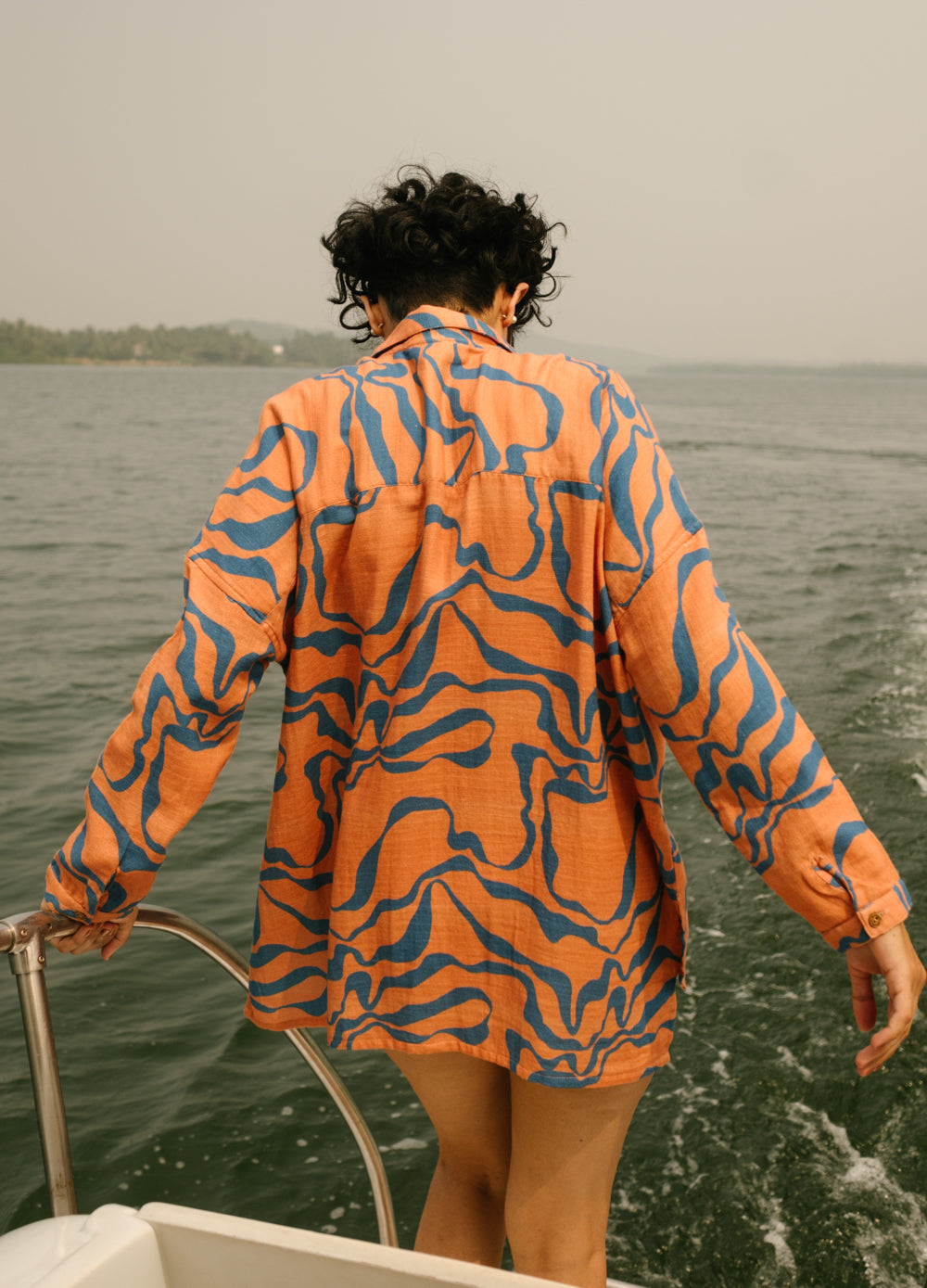 High Tide Side-Slit Shirt