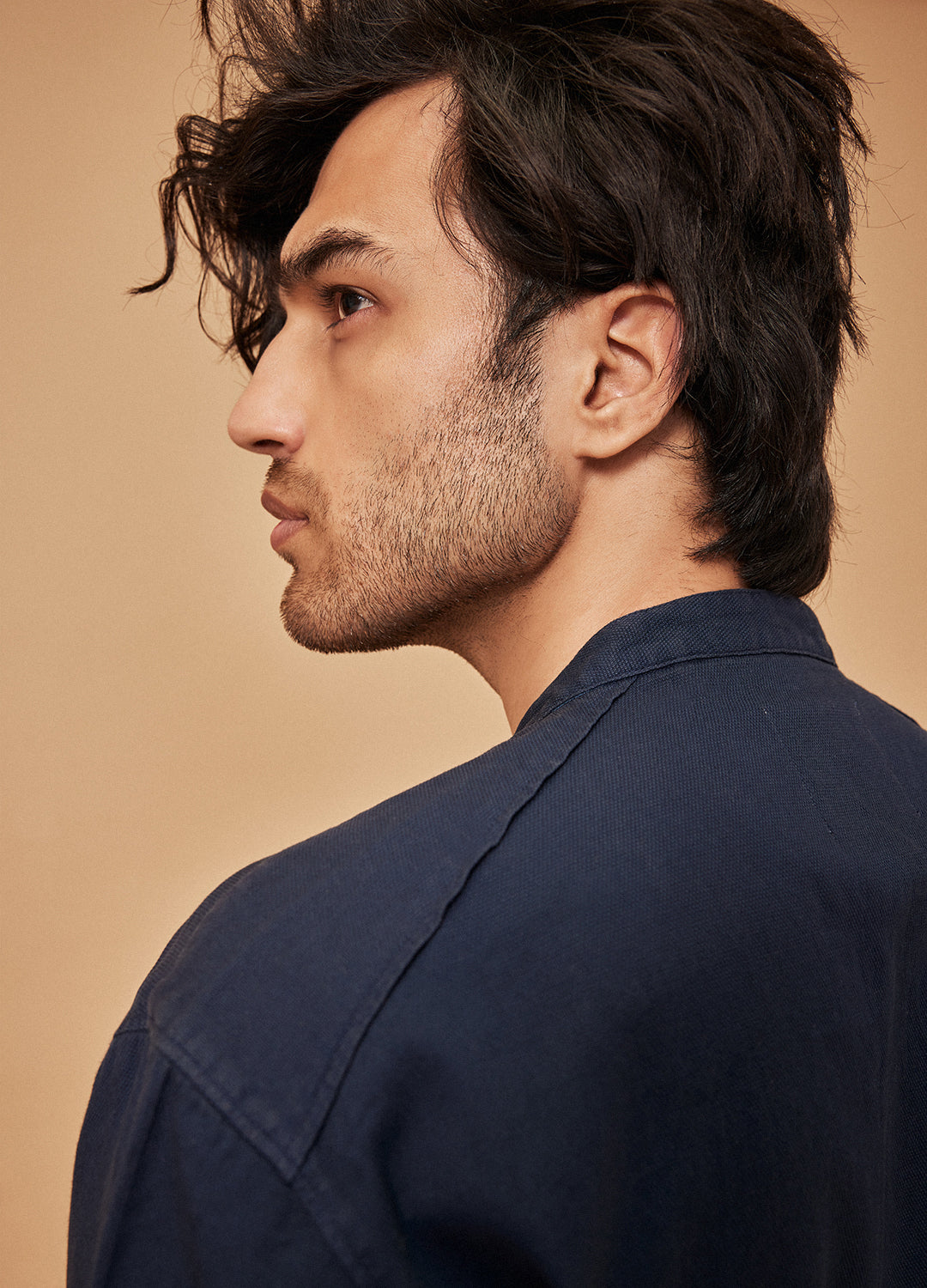 Indigo Mandarin Shirt