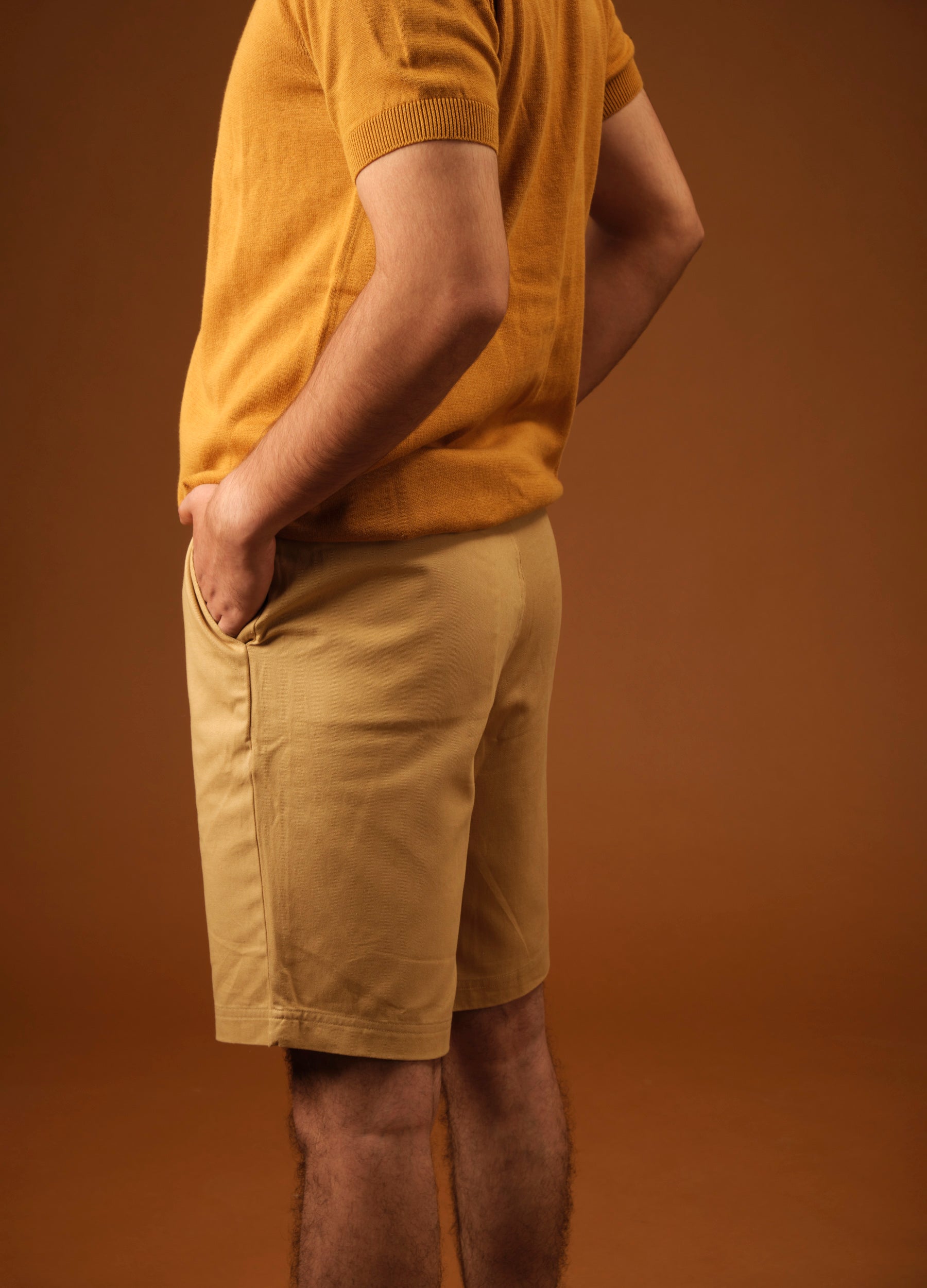 Khaki Relaxed Shorts