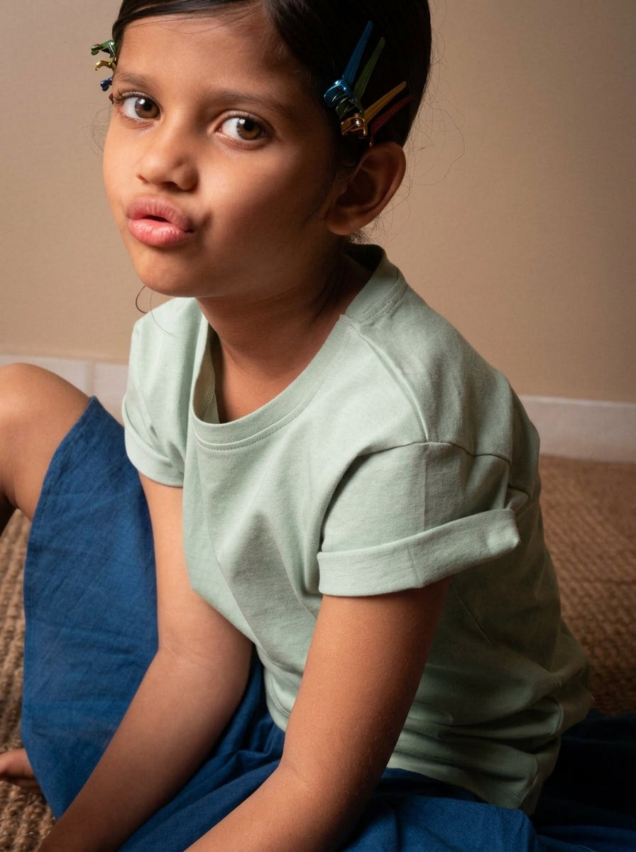 Forest Green Organic Cotton T shirt for Boys & Girls Online