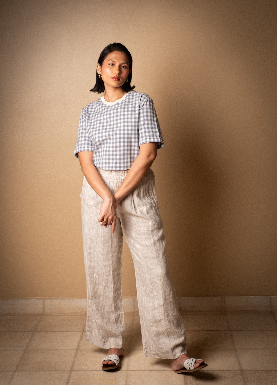 Sadhana Linen Pants In Beige
