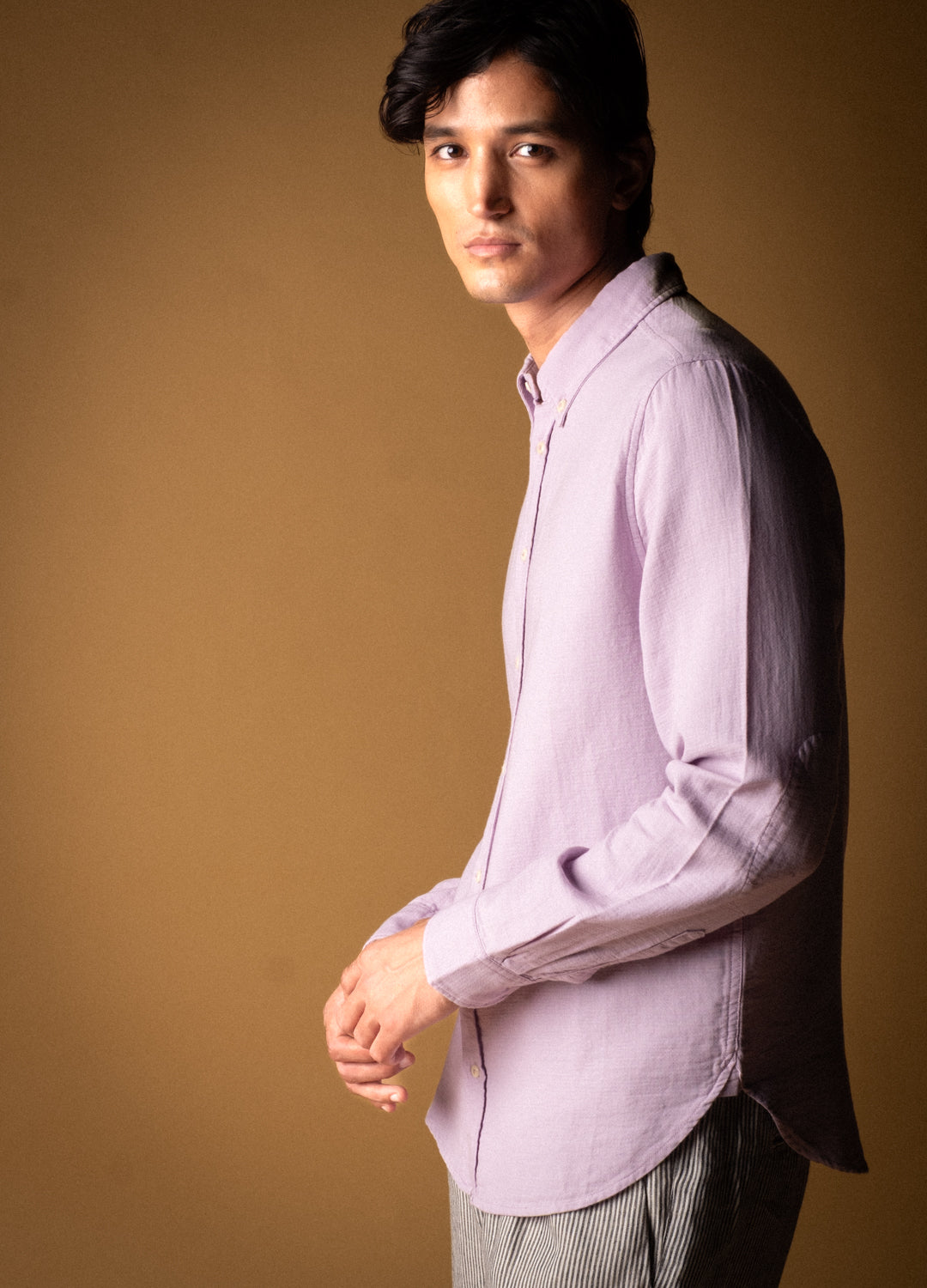 Lavender Airy Muslin Shirt