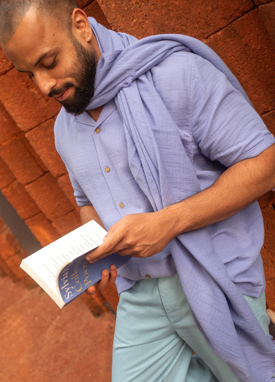 Lavender Cuban Muslin Shirt