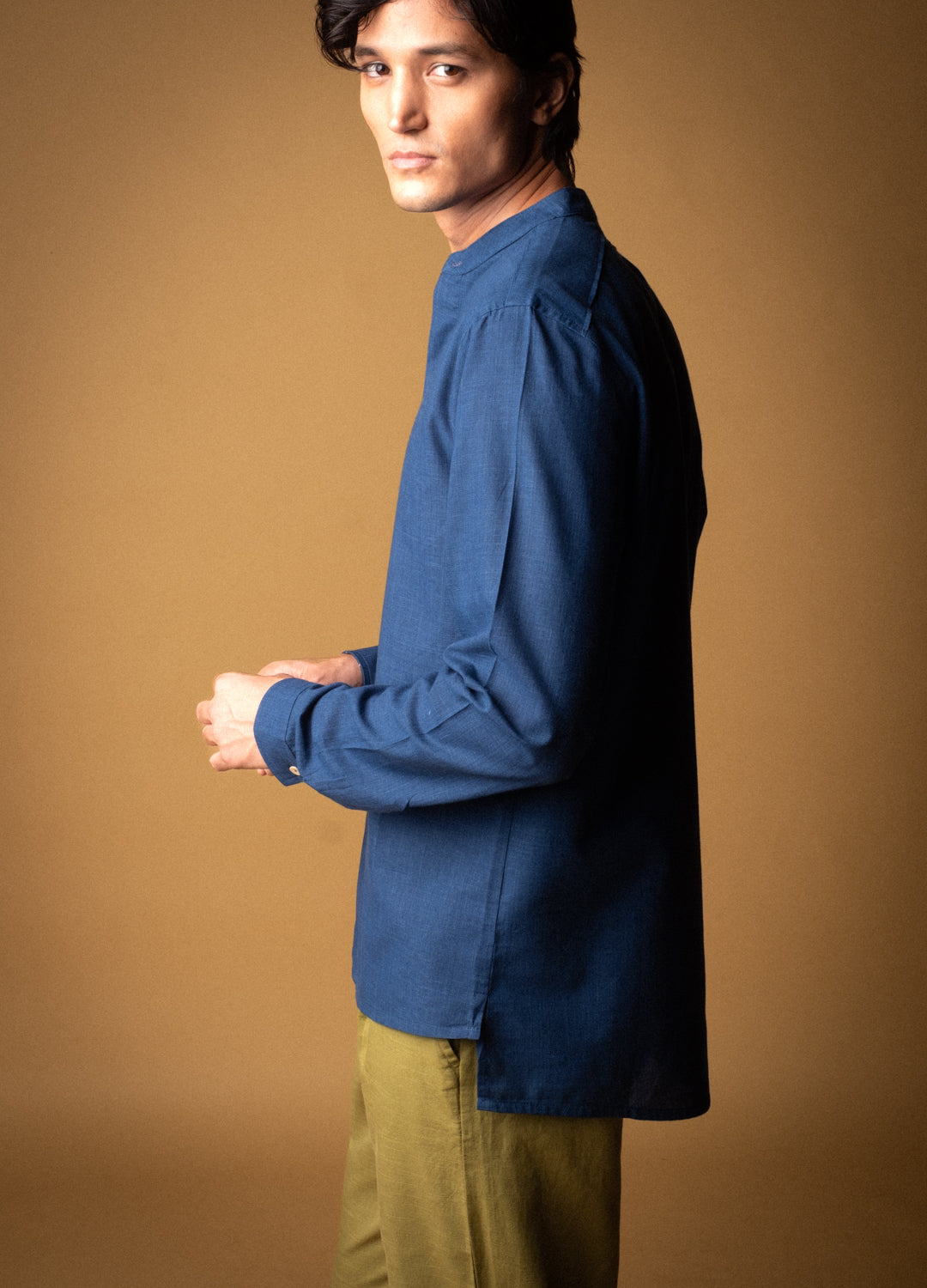 Midnight Mandarin Woven Shirt